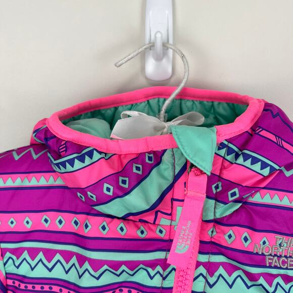 The North Face Girls Reversible Perrito Jacket 0-3 Months - Picture 3 of 12